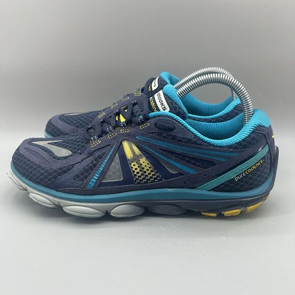 Brooks Pure Cadence 3 Women Size 9 B Shoes Blue Gray Running Sneaker 1201541B507 - Picture 3 of 8